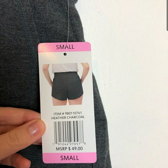 Active Life | Heather Charcoal Pocket Shorts - Picture 2 of 5